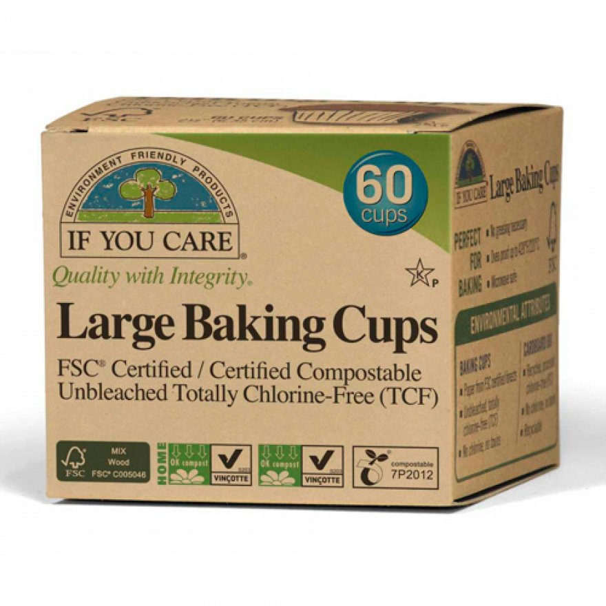 Large Baking Cups-Unbleached