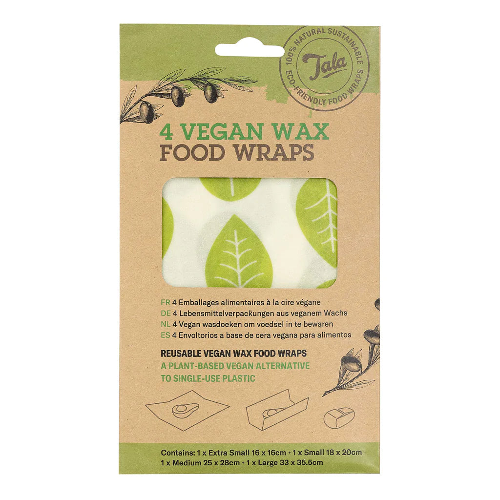 Vegan Wax Food Wraps - Pack of 4